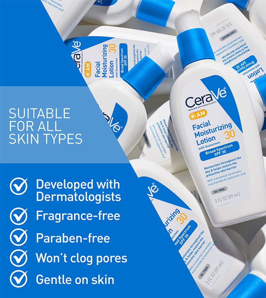CeraVe AM Facial Moisturizing Lotion SPF 30 - View image 5