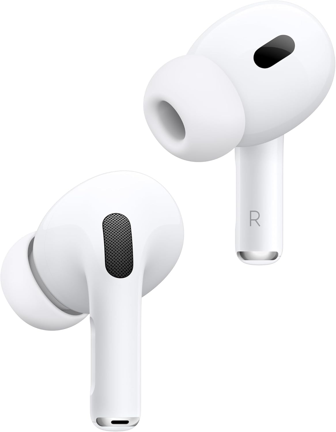AirPods Pro (2nd Generation) Wireless Ear Buds with USB-C Charging, Up to 2X More Active Noise Cancelling Bluetooth Headphones, Transparency Mode, Adaptive, Personalized Spatial Audio, White - View image 2