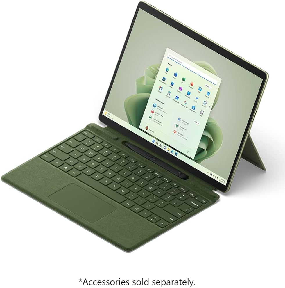 Microsoft Surface Pro 9 13" Touch Tablet, Intel i7, 16GB/256GB, Forest Bundle Surface Pro Signature Mechanical Keyboard, Black and 1 YR CPS Enhanced Protection Pack - View image 7