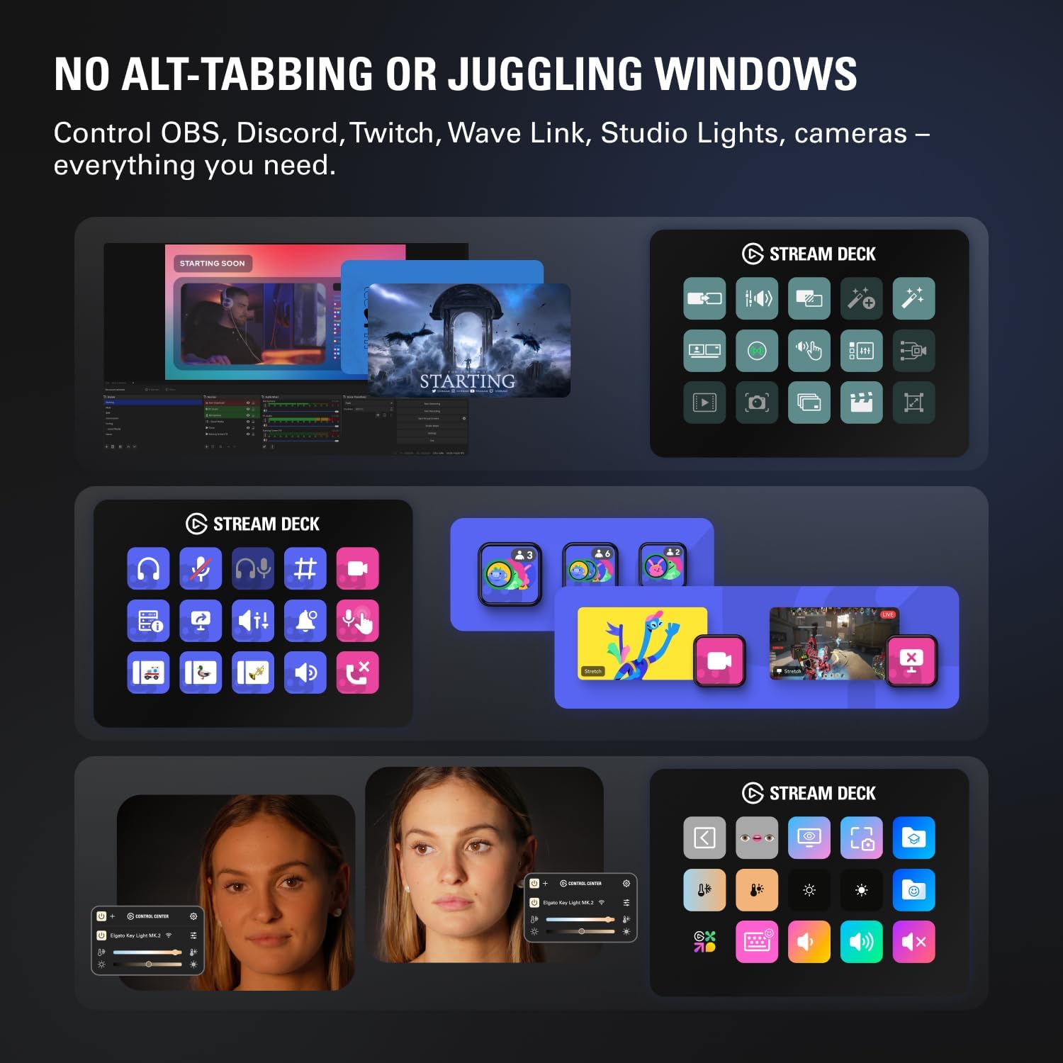 Elgato Stream Deck MK.2 – Studio Controller, 15 macro keys, trigger actions in apps and software like OBS, Twitch, ​YouTube and more, USB, works with Mac and PC - View image 9