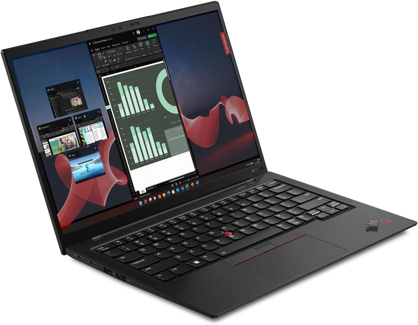 Lenovo Gen 11 ThinkPad X1 Carbon Laptop with Intel Core i7-1365U vPro Processor, 14" WUXGA 100% sRGB Anti-Glare Touchscreen, 32GB LPDDR5 RAM, 1TB Gen4 Performance SSD, Thunderbolt, and Windows 11 Pro - View image 8