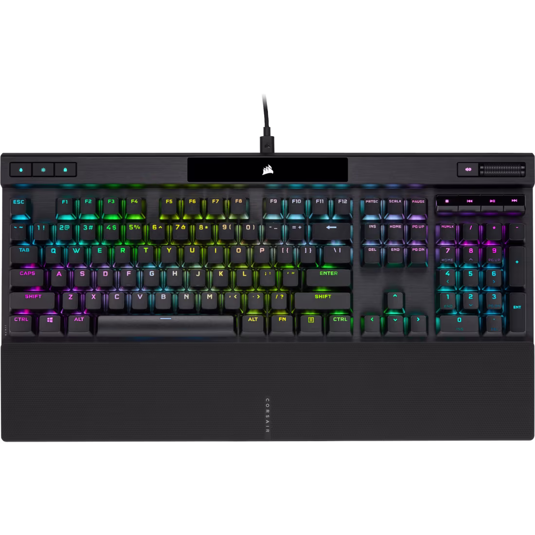 K70 RGB PRO Mechanical Gaming Keyboard with PBT DOUBLE SHOT PRO Keycaps - Corsair - 