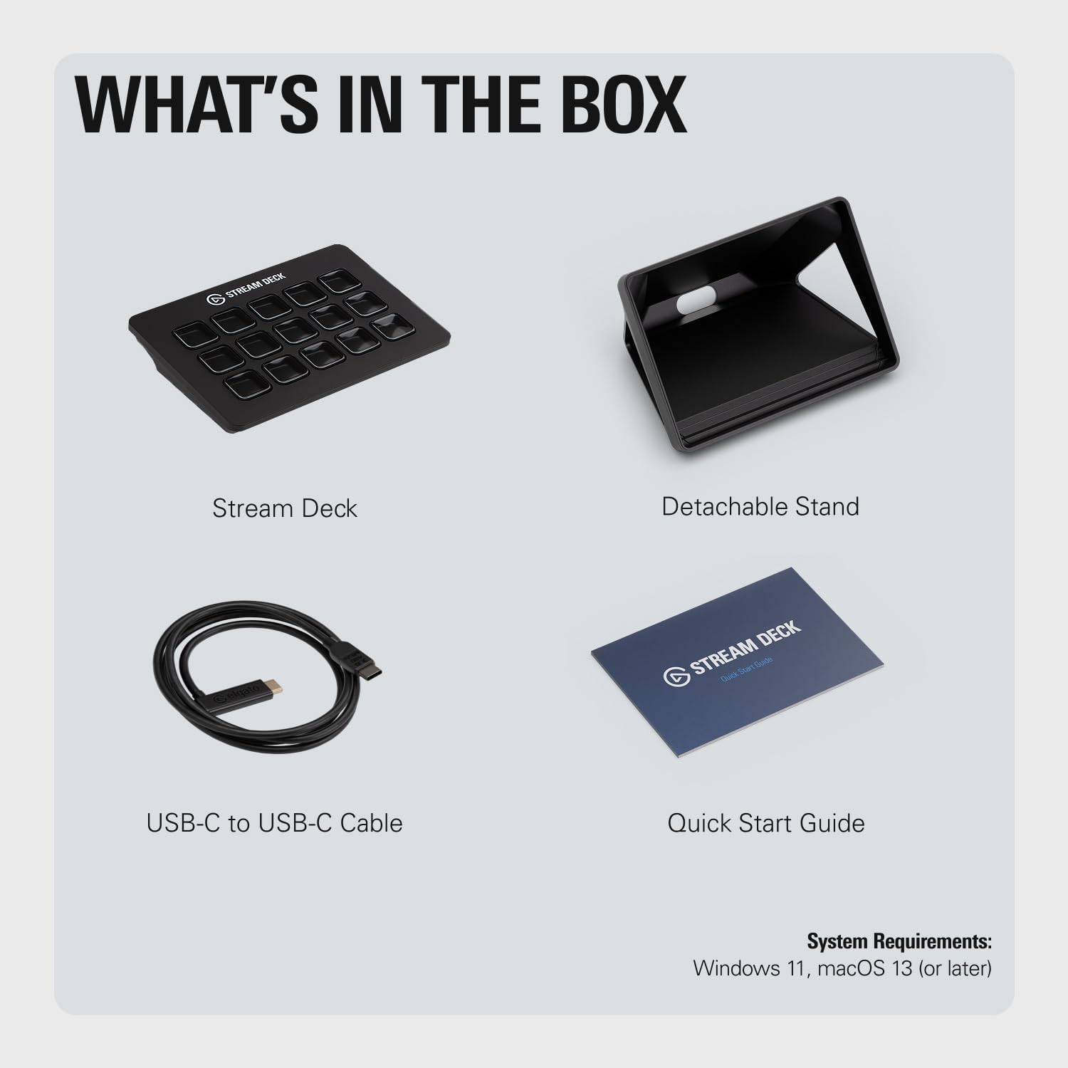 Elgato Stream Deck MK.2 – Studio Controller, 15 macro keys, trigger actions in apps and software like OBS, Twitch, ​YouTube and more, USB, works with Mac and PC - View image 3