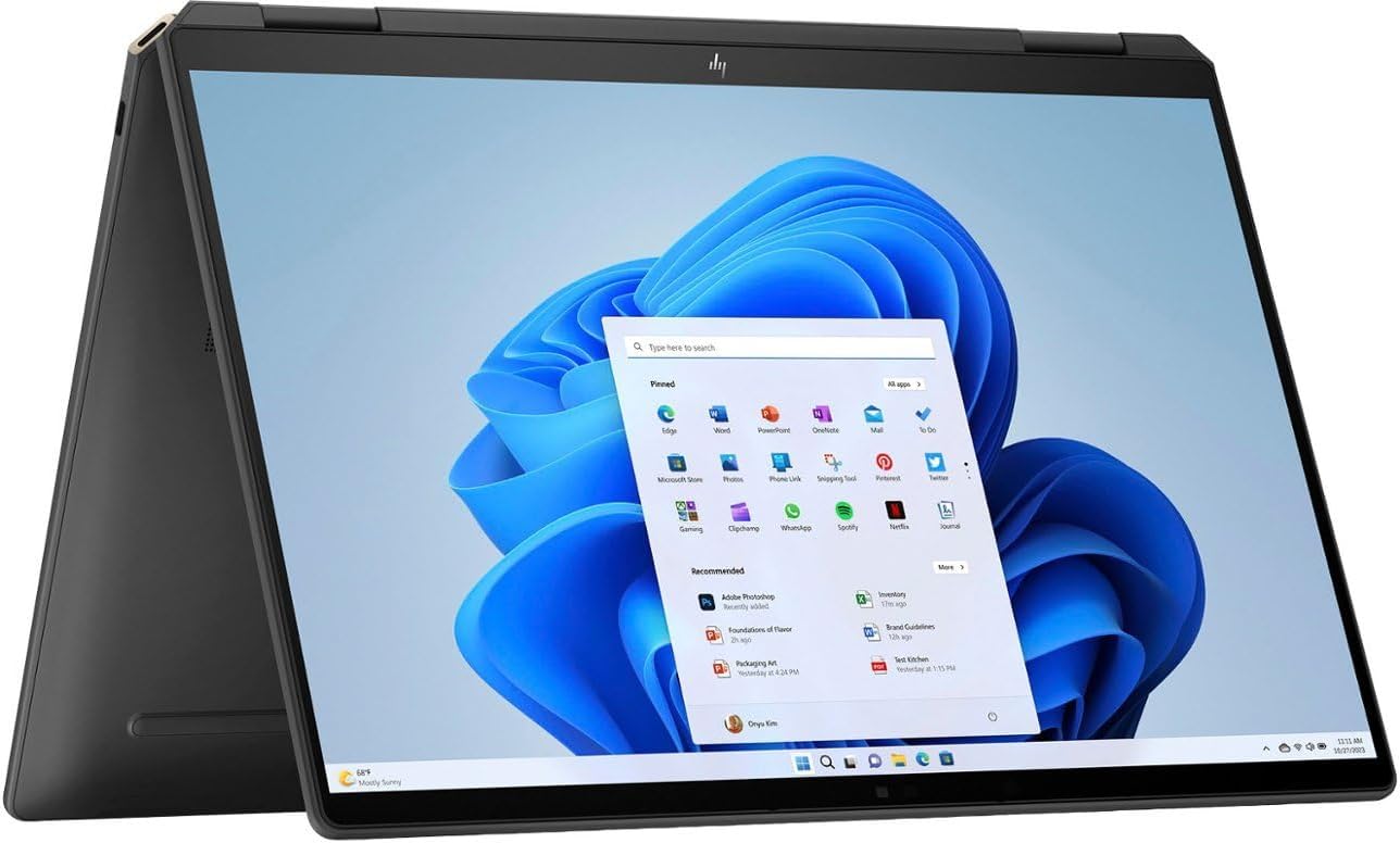 HP Spectre x360 2-in-1 14 Laptop 2024 14” 2880 x 1800 120hz Touchscreen, Intel Evo Core Ultra 7 155H, 16-core, Intel Arc Graphics, 16GB LPDDR5, 2TB SSD, Backlit KB, Thunderbolt 4, FP, Windows 11 Pro - View image 4