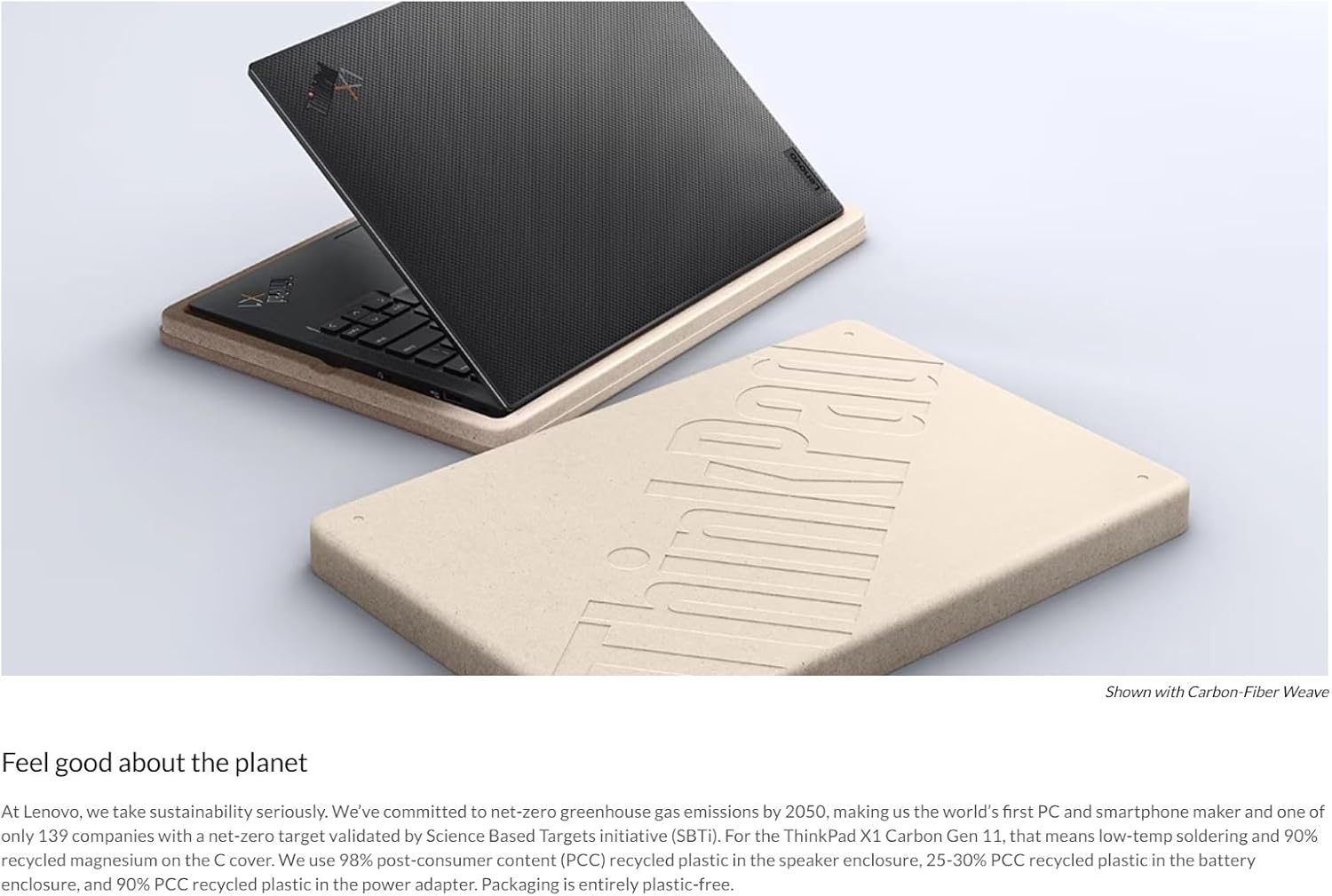 Lenovo Gen 11 ThinkPad X1 Carbon Laptop with Intel Core i7-1365U vPro Processor, 14" WUXGA 100% sRGB Anti-Glare Touchscreen, 32GB LPDDR5 RAM, 1TB Gen4 Performance SSD, Thunderbolt, and Windows 11 Pro - View image 4