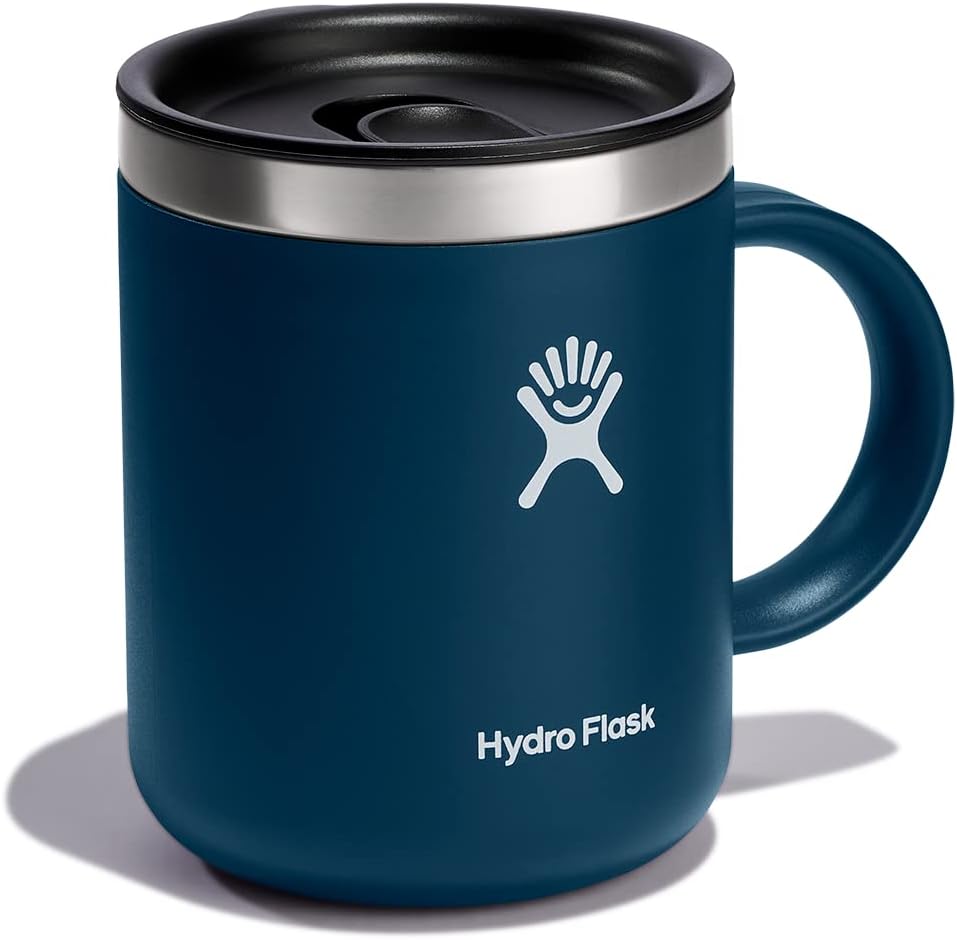 Hydro Flask Coffee Mug – Insulated Stainless Steel, Non Spill, Leak Resistant Travel Mug 12 Oz Indigo Blue - Hydro Flask - 