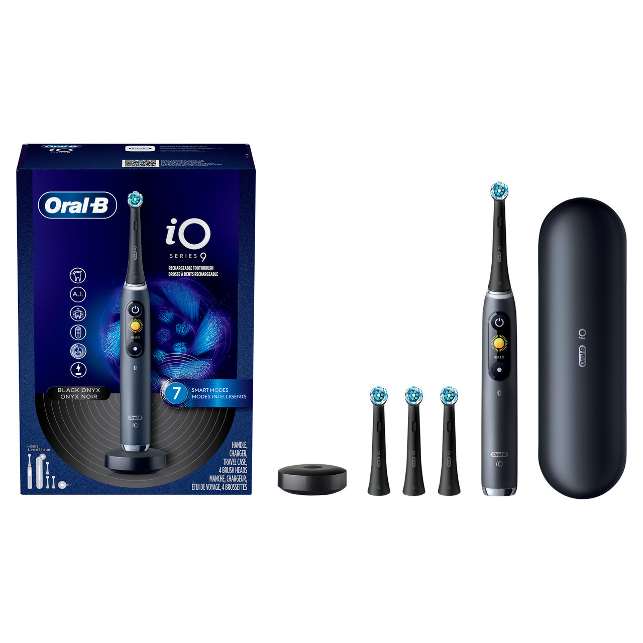 Oral-B iO Series 9 Rechargeable Electric Toothbrush, Black Onyx - Oral-B - 