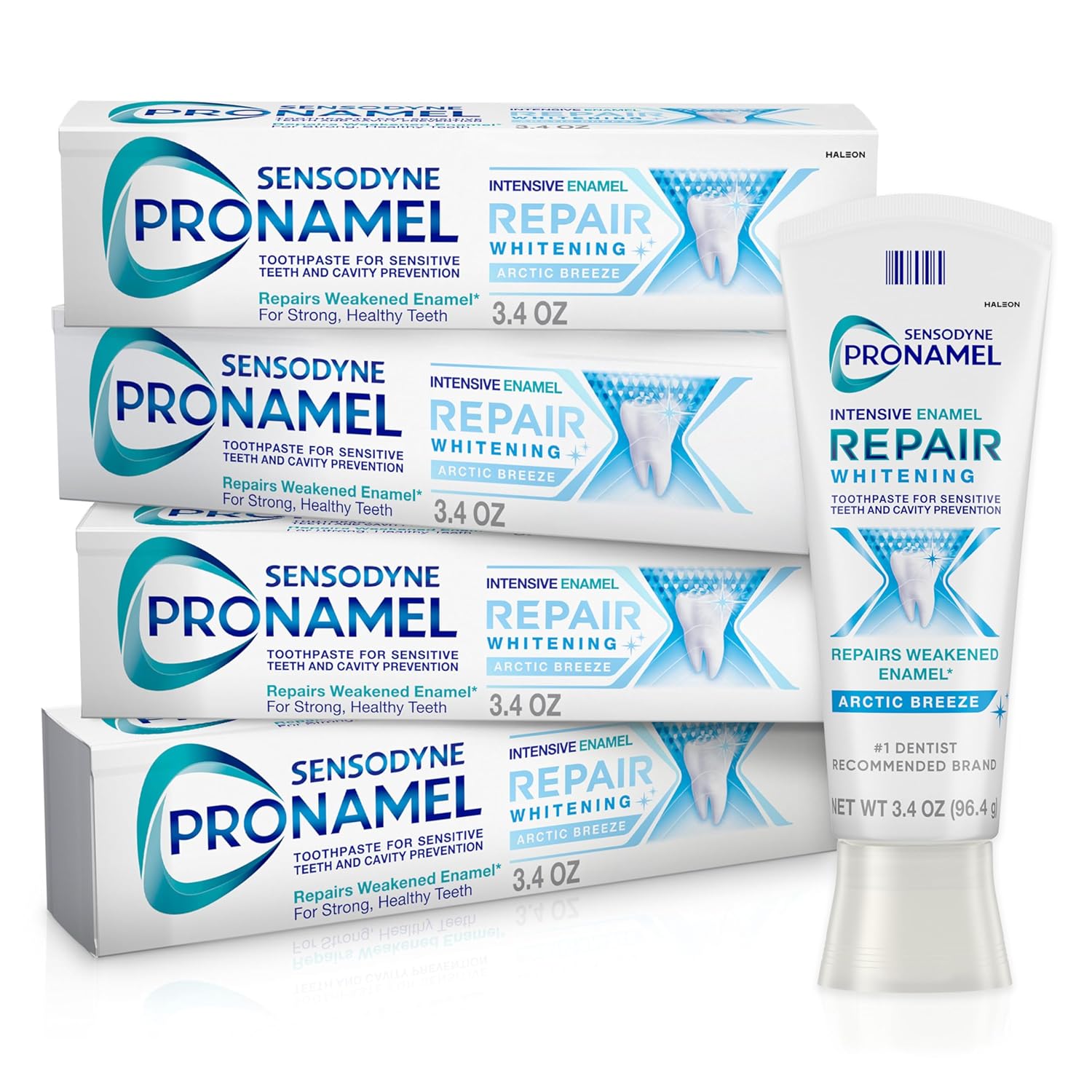 Sensodyne Pronamel Intensive Enamel Repair Toothpaste for Sensitive Teeth and Cavity Protection, Whitening Toothpaste to Strengthen Enamel, Arctic Breeze - 3.4 Ounces x 4 - Amazon - 