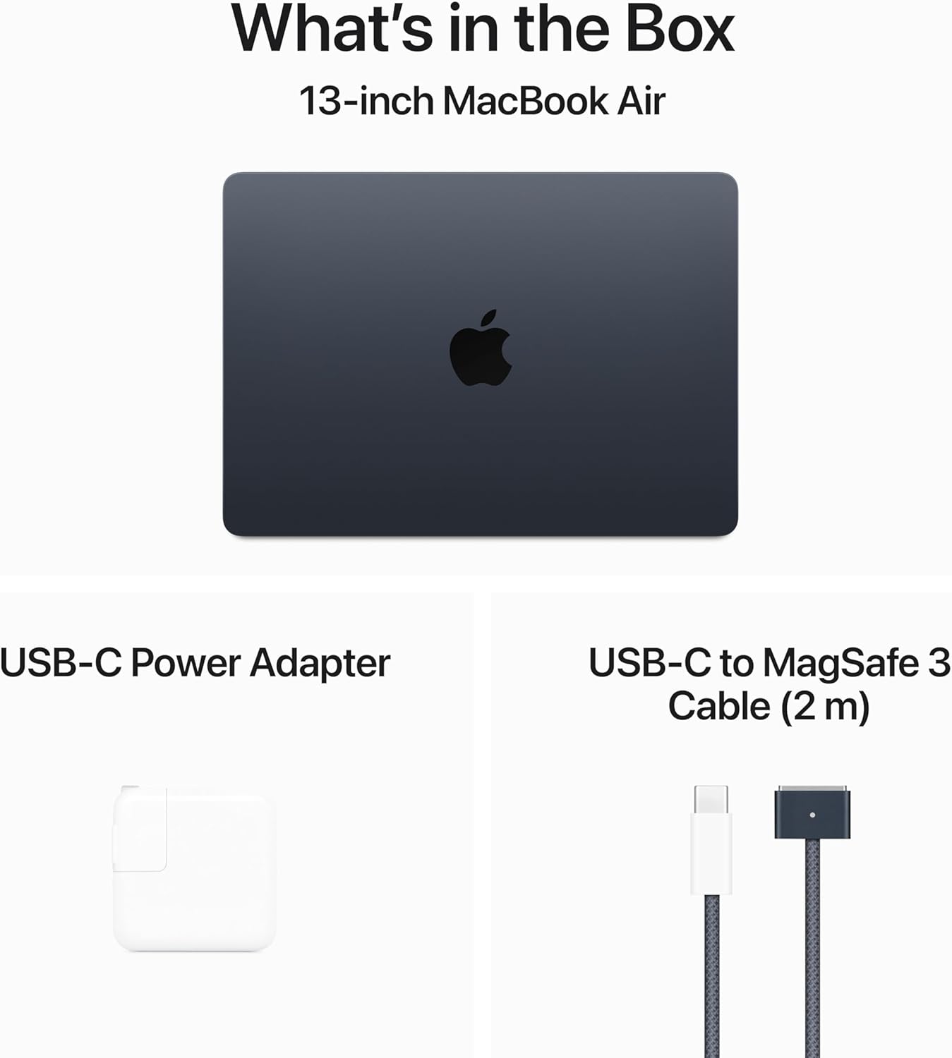 MacBook Air 13-inch Laptop with M3 chipApple 2024 MacBook Air 13-inch Laptop with M3 chip: Built for Apple Intelligence, 13.6-inch Liquid Retina Display, 8GB Unified Memory, 256GB SSD Storage, Backlit Keyboard, Touch ID; Midnight - View image 5