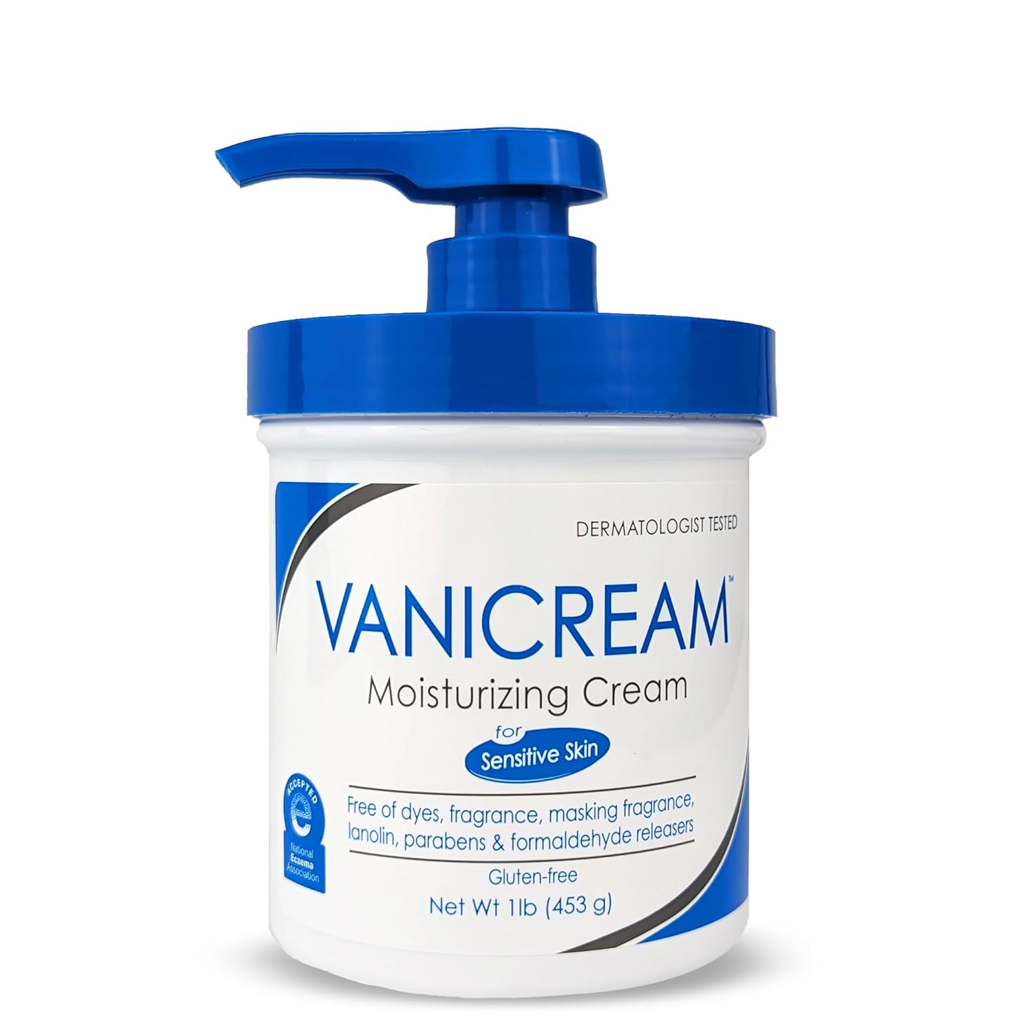 Vanicream Moisturizing Skin Cream with Pump Dispenser - 16 fl oz (1 lb) - Moisturizer Formulated Without Common Irritants for Those with Sensitive Skin - Vanicream - 